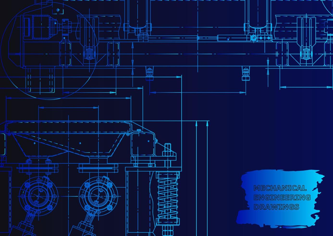 Computer aided design systems. Technical illustrations, background vector