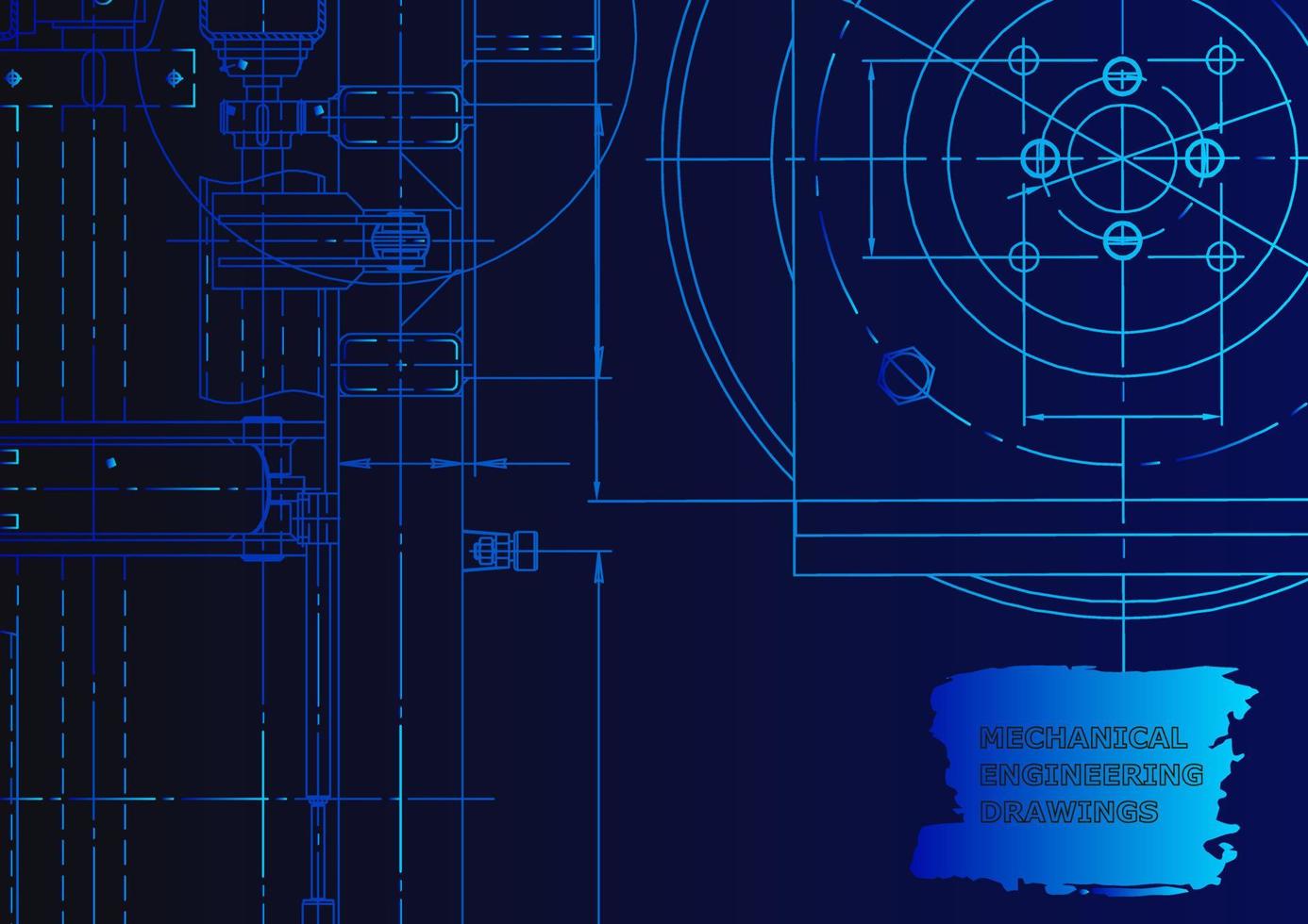 Mechanical instrument making. Technical abstract background vector