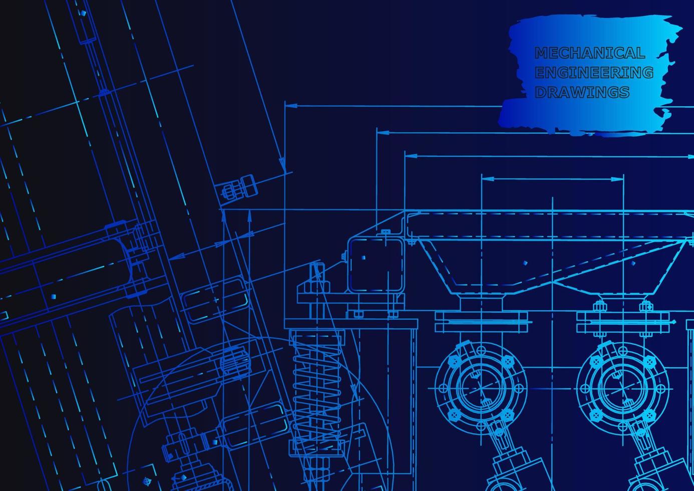 Mechanical instrument making. Technical abstract background vector