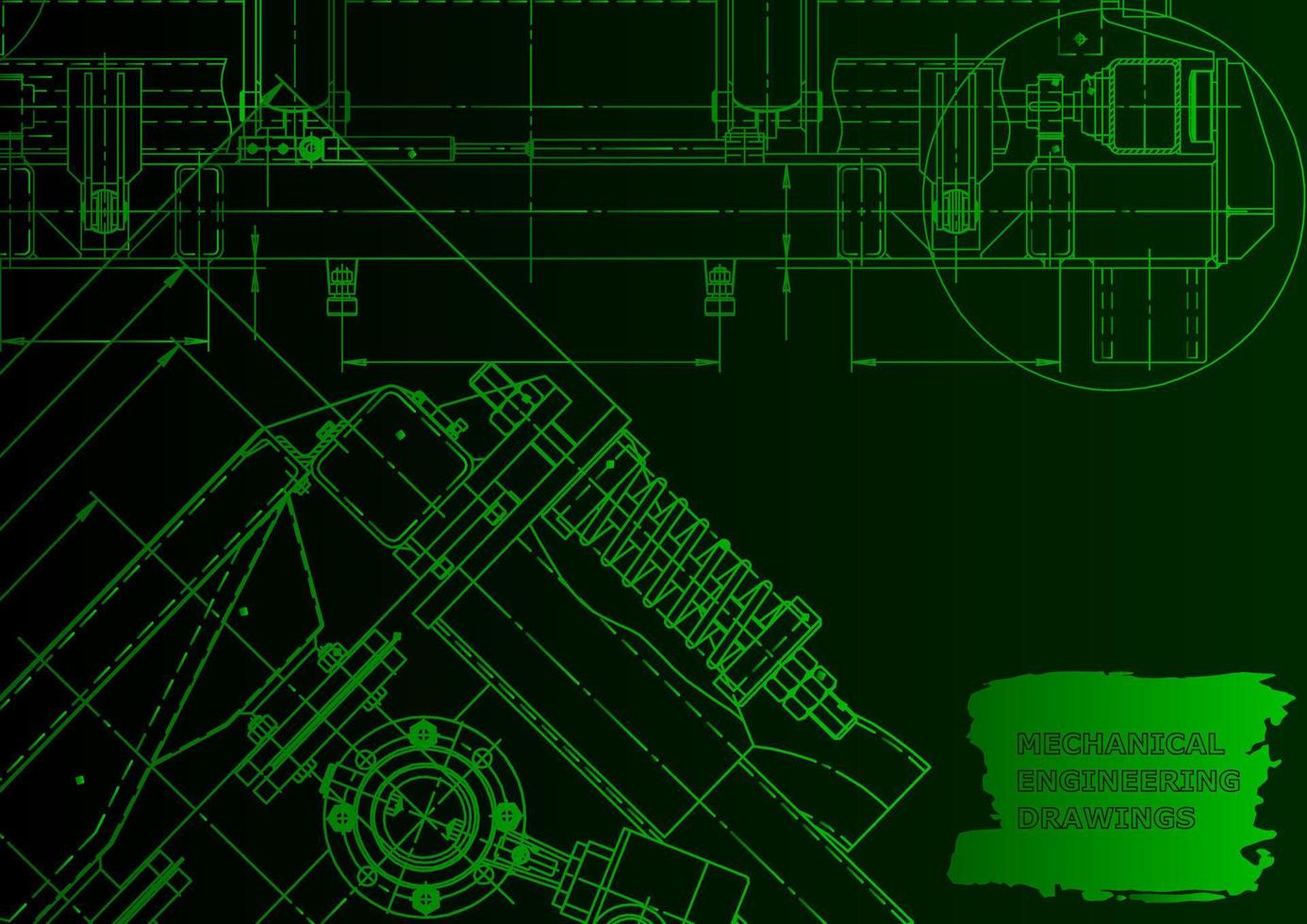Machine-building industry. Computer aided design systems vector