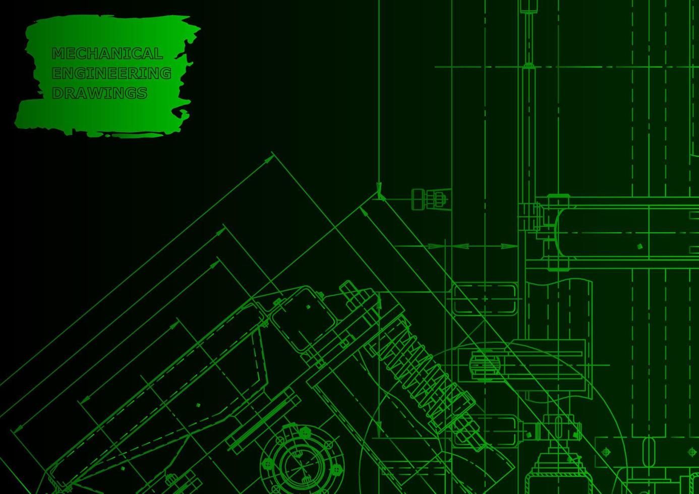 Machine-building industry. Computer aided design systems vector