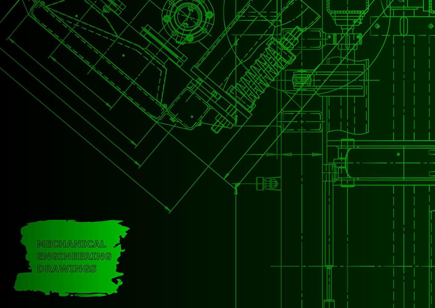 Machine-building industry. Computer aided design systems vector