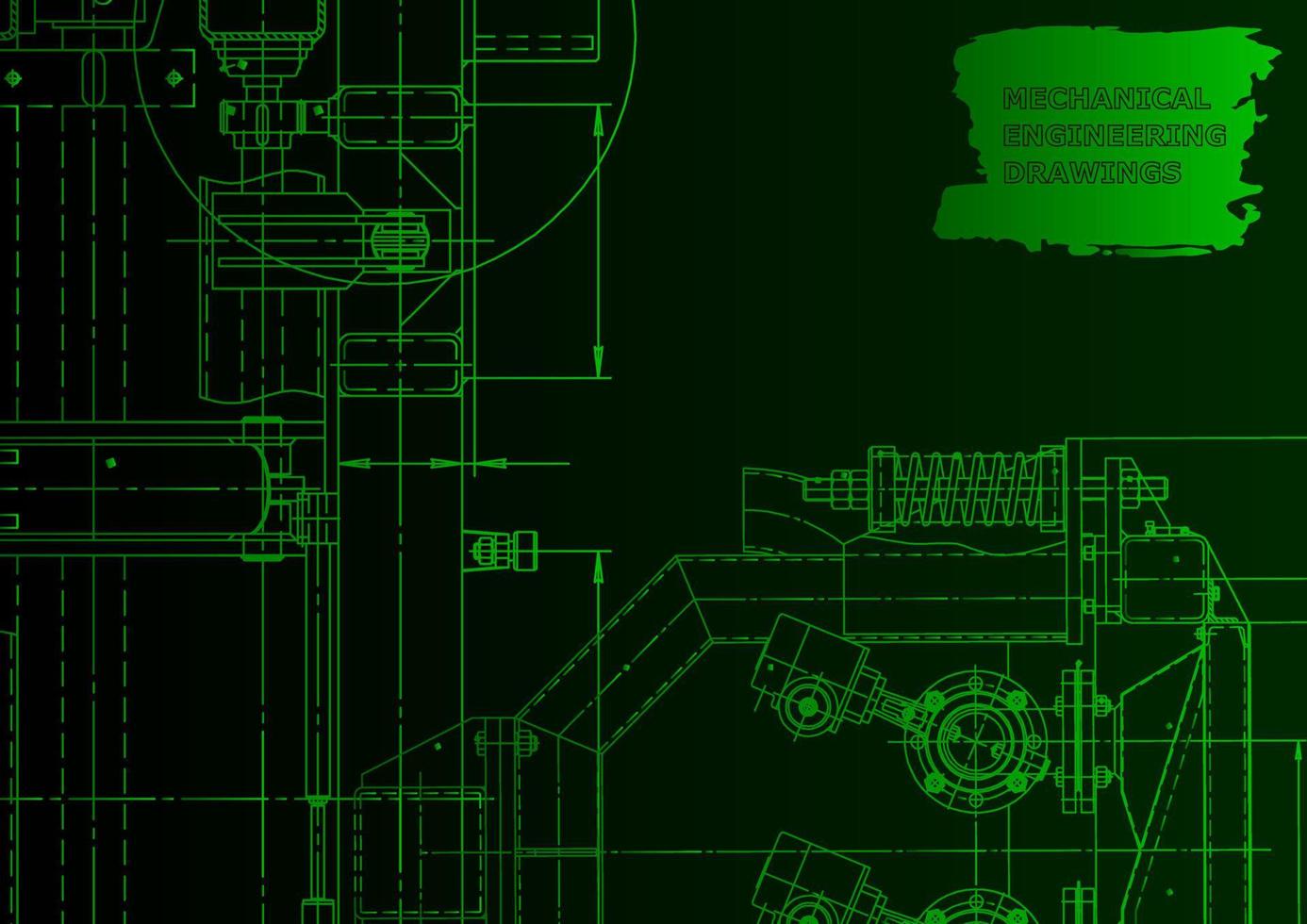 industria de construcción de maquinaria. sistemas de diseño asistido por computadora vector