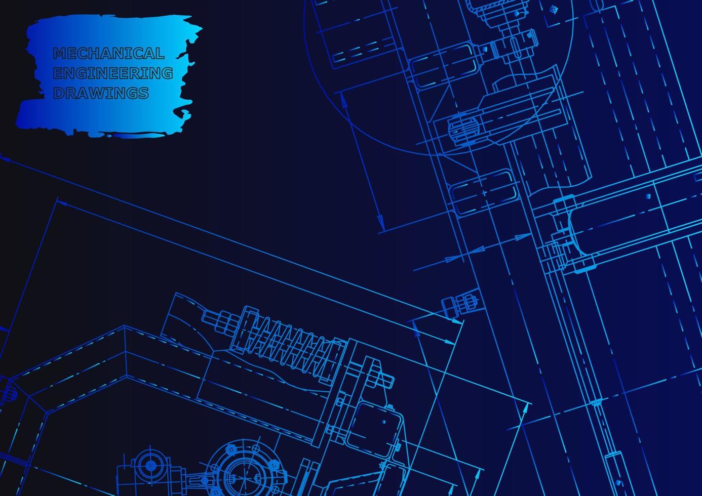 Computer aided design systems. Technical illustrations, background vector