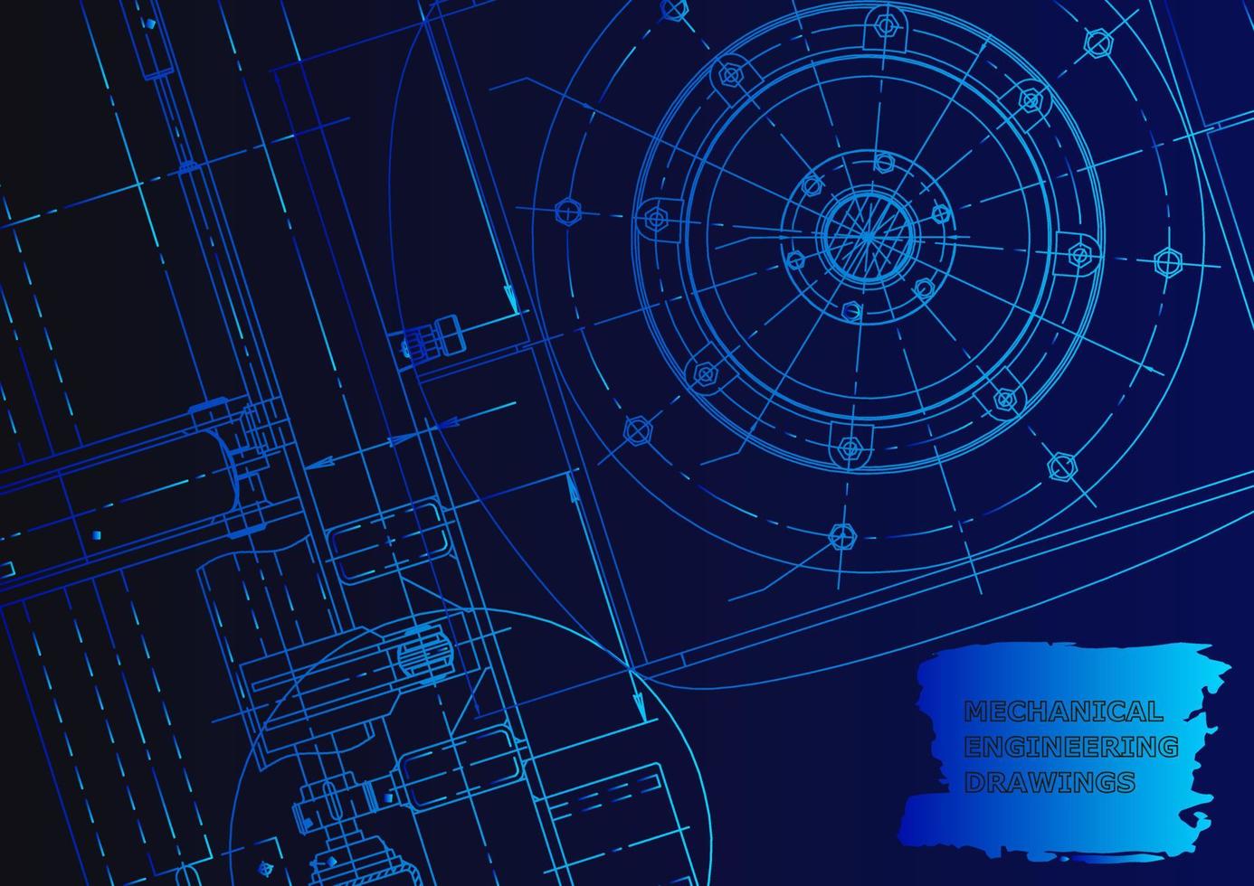 Mechanical instrument making. Technical abstract background vector