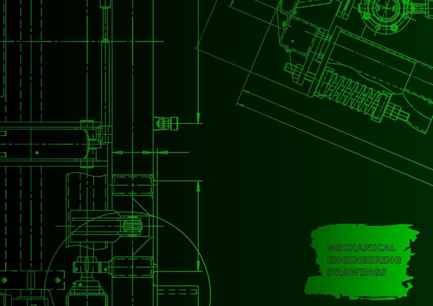 Computer aided design systems. Technical illustrations, background vector