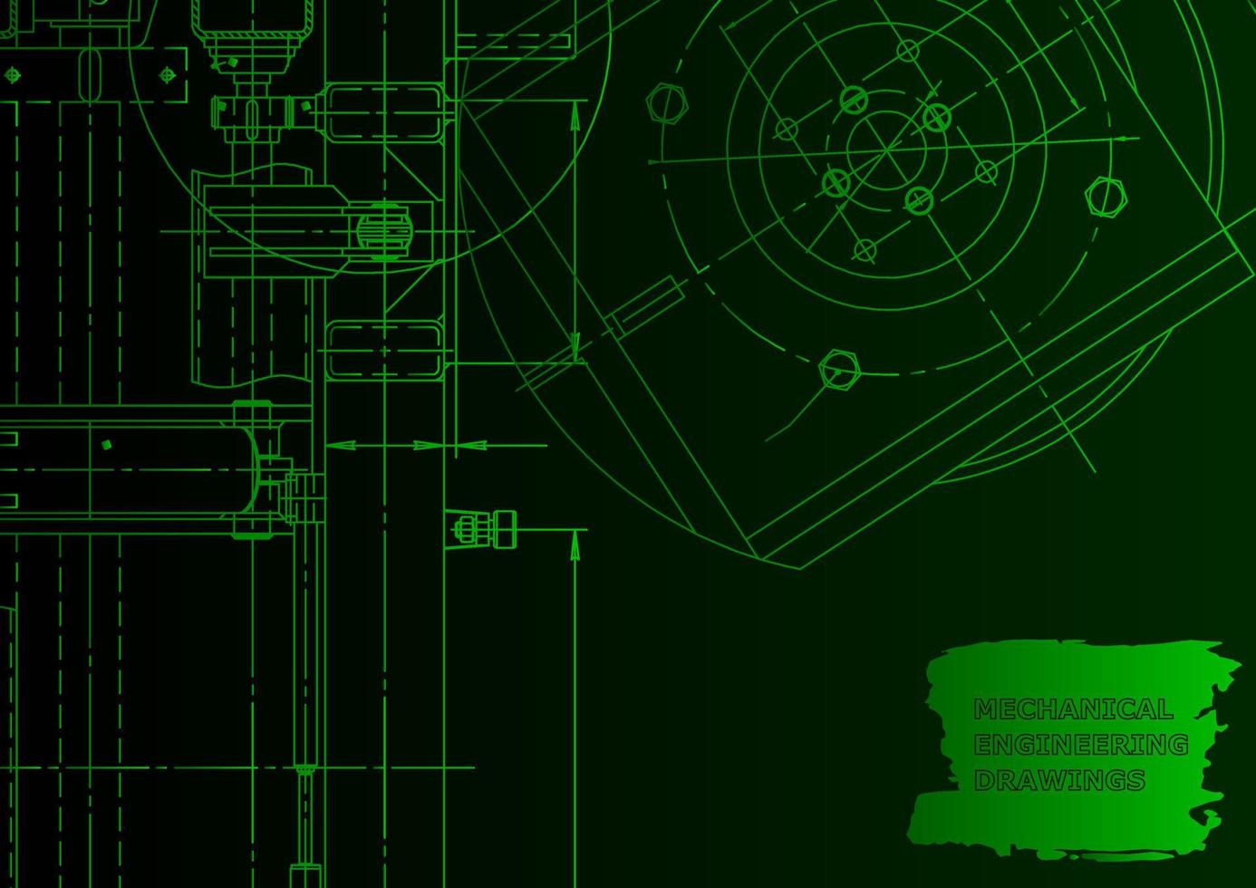 Mechanical instrument making. Technical abstract background vector