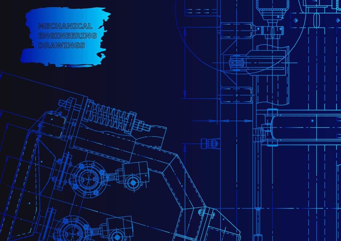 Machine-building industry. Computer aided design systems vector