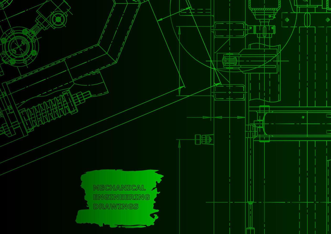 Machine-building industry. Computer aided design systems vector