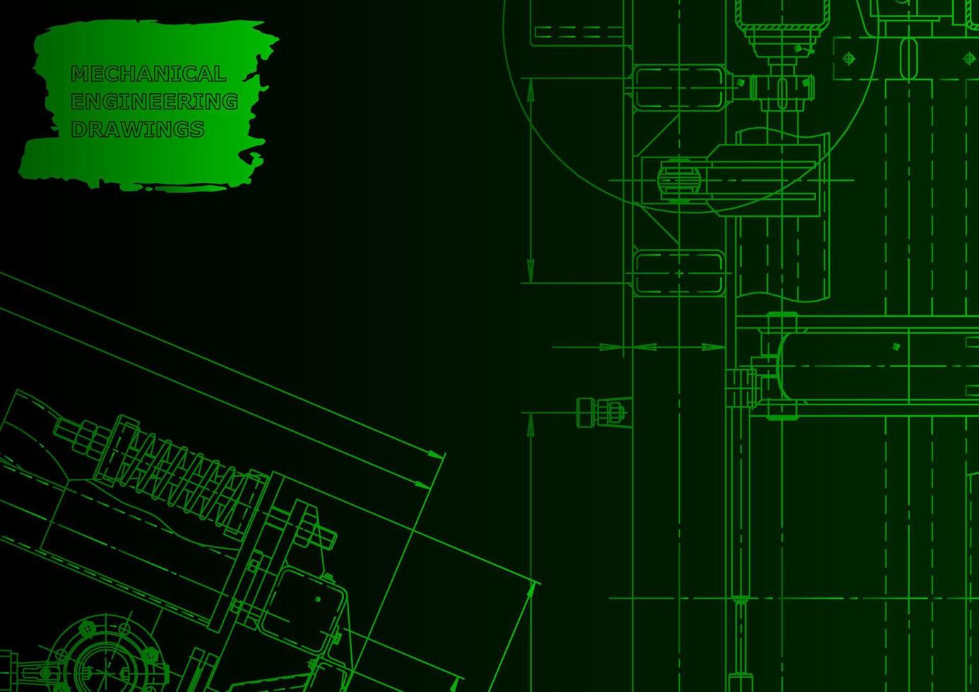 Cover, flyer, banner. Vector engineering illustration