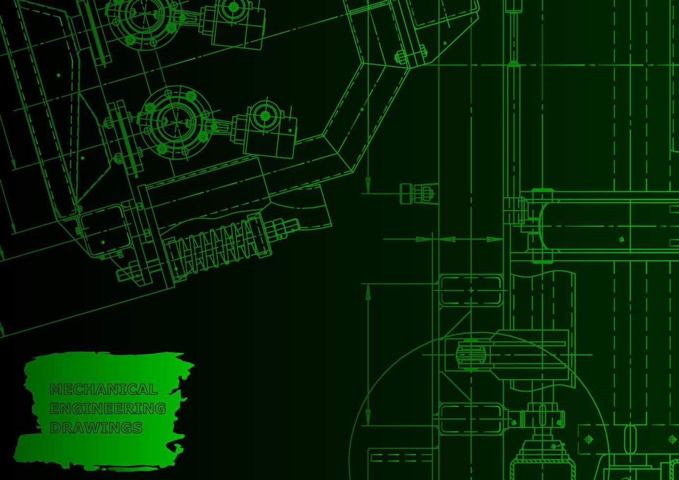 Machine-building industry. Computer aided design systems vector