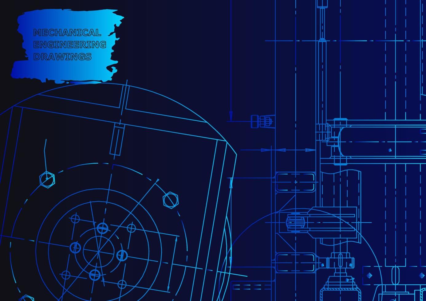 Mechanical instrument making. Technical abstract background vector