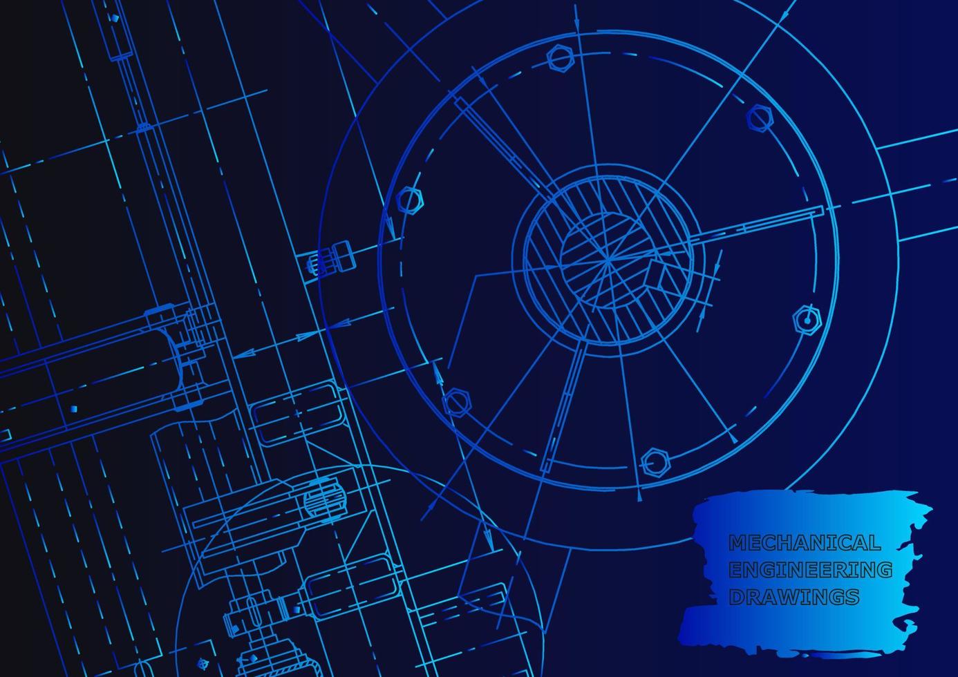 Mechanical instrument making. Technical abstract background vector