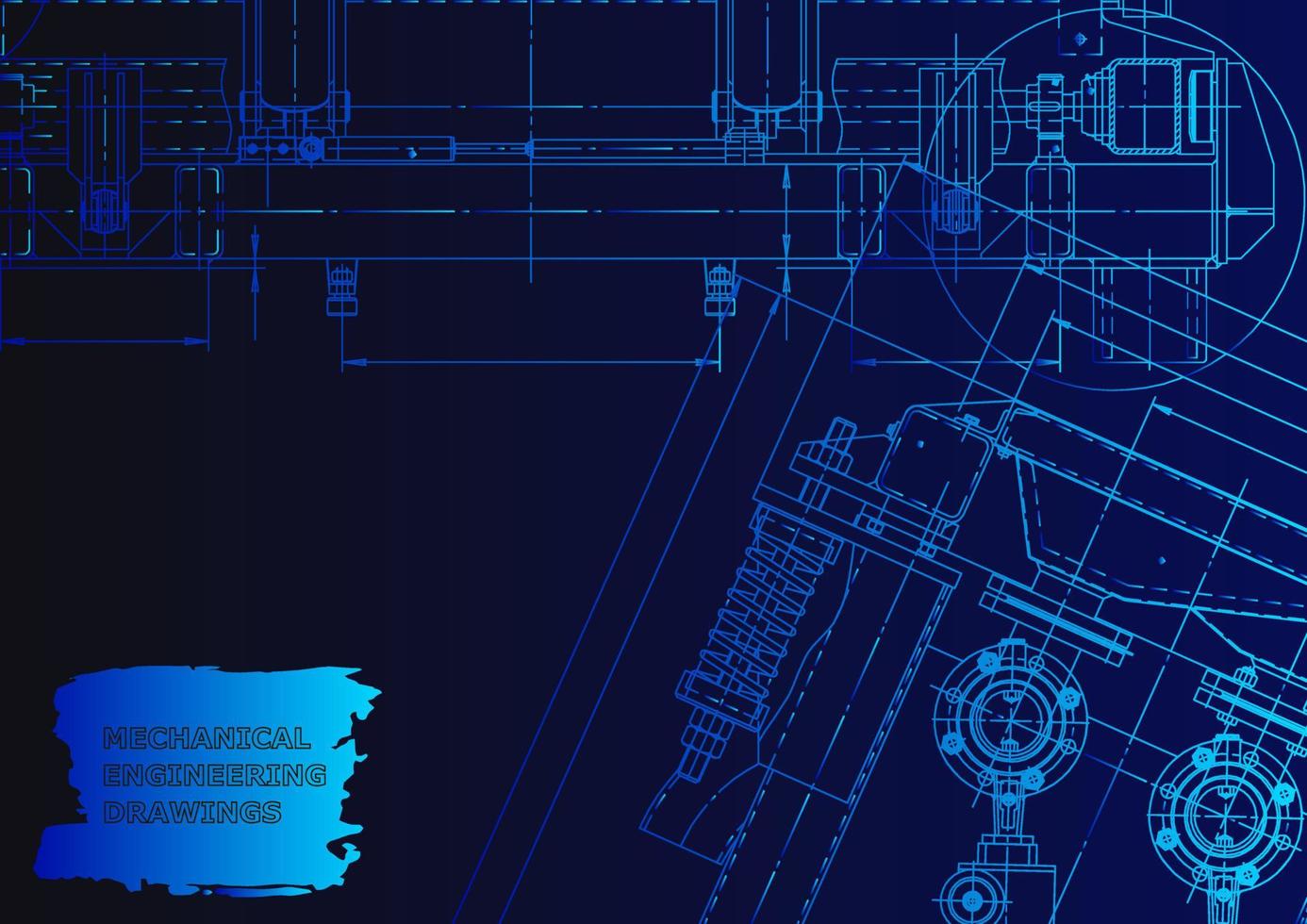 Mechanical instrument making. Technical abstract background vector