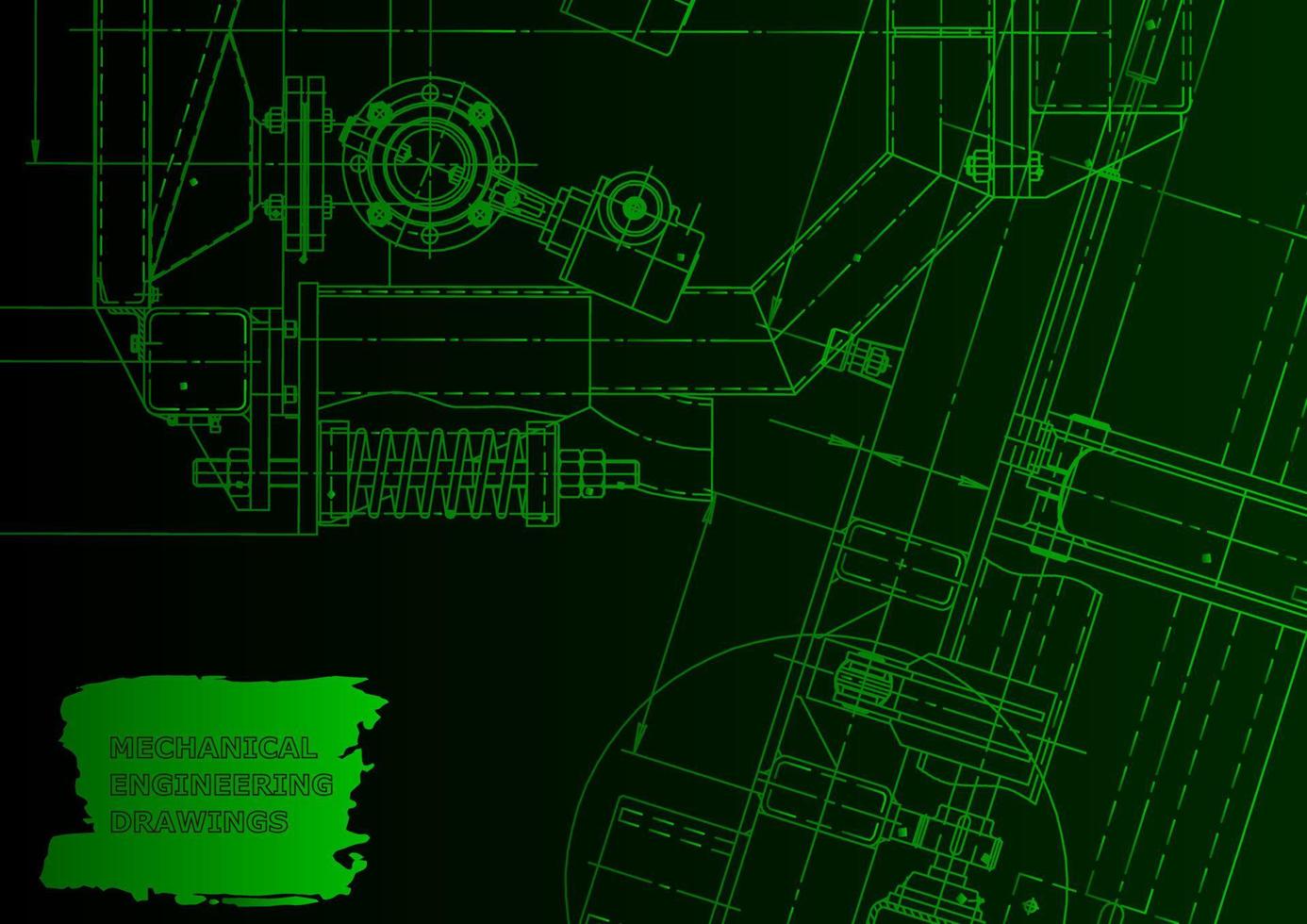 Computer aided design systems. Technical illustrations, background vector