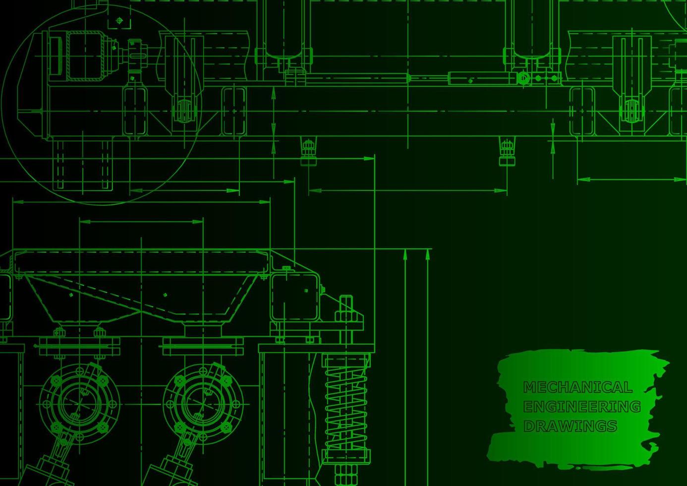 Computer aided design systems. Technical illustrations, background vector