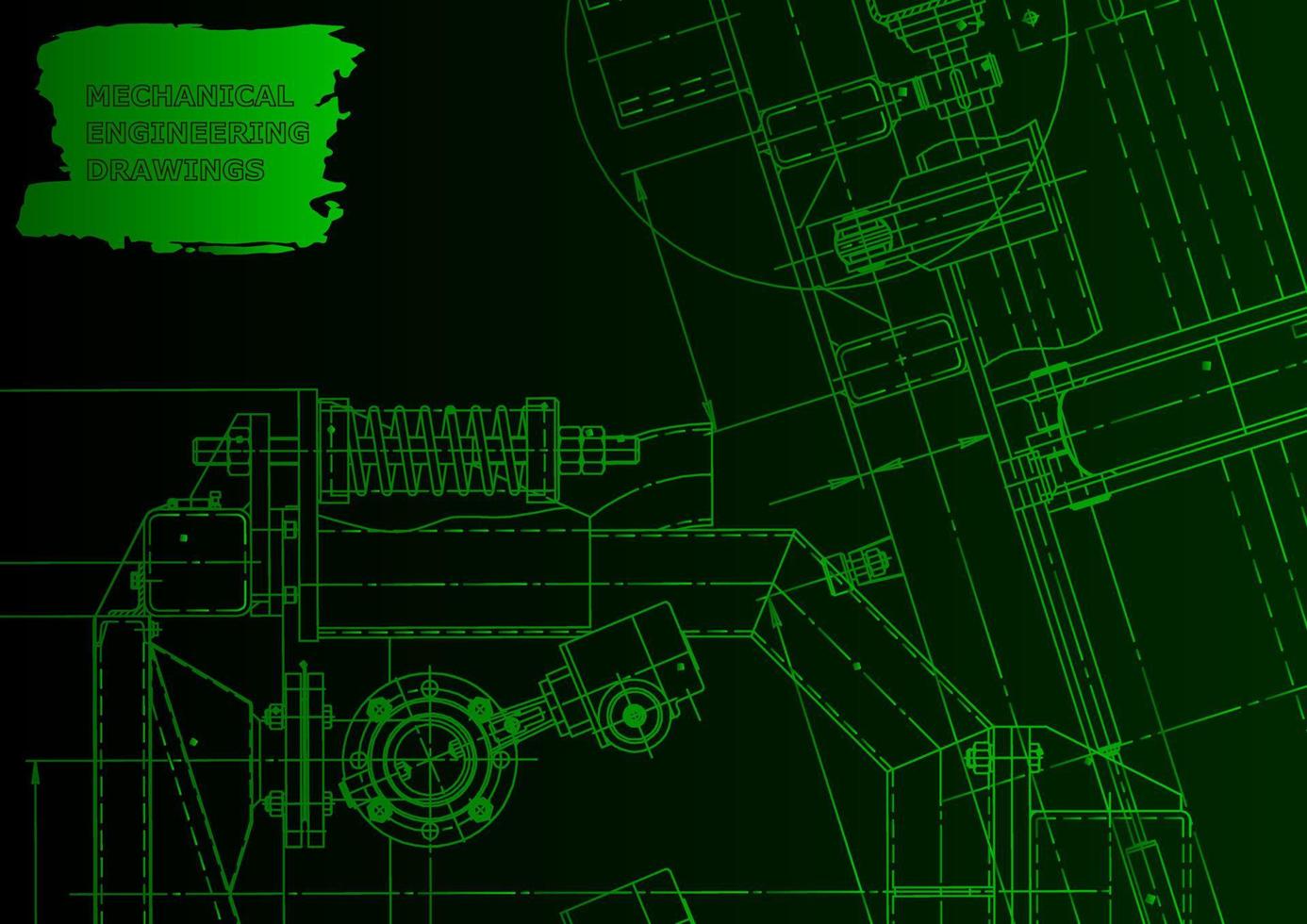 Computer aided design systems. Technical illustrations, background vector