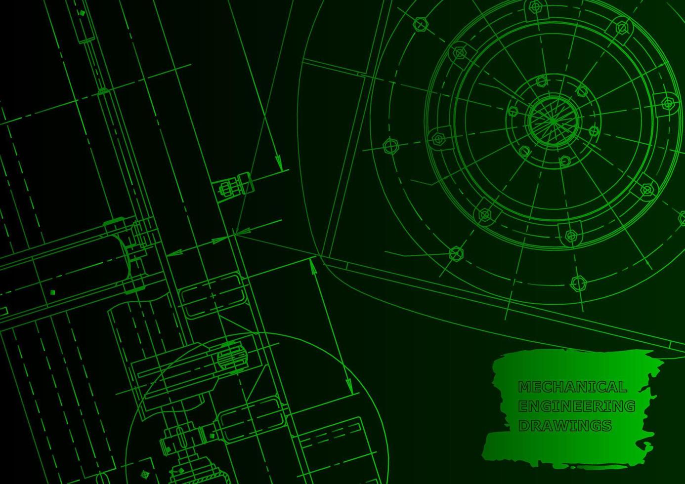 Mechanical instrument making. Technical abstract background vector