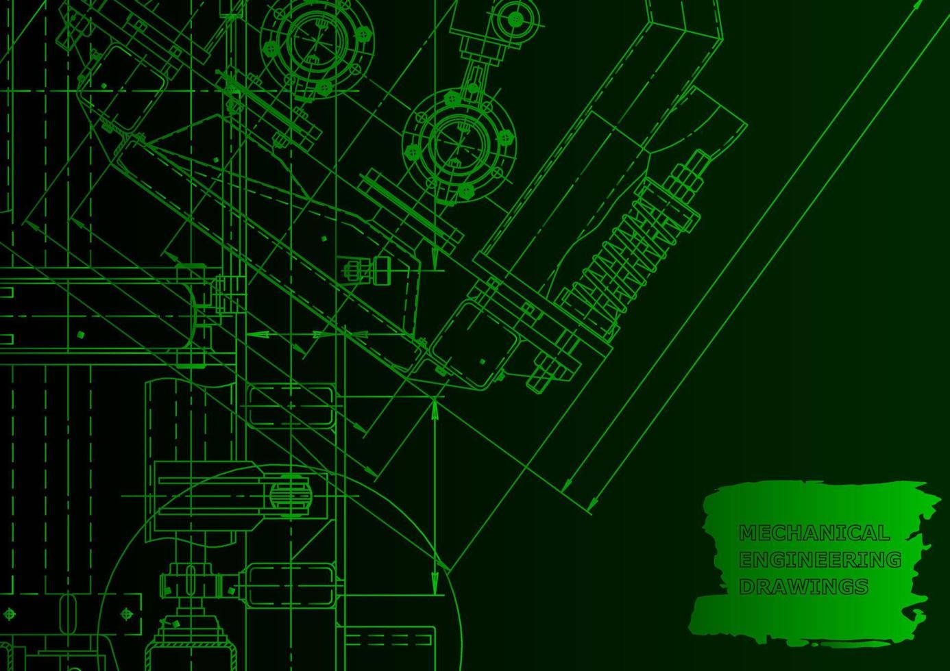 Computer aided design systems. Technical illustrations, background vector