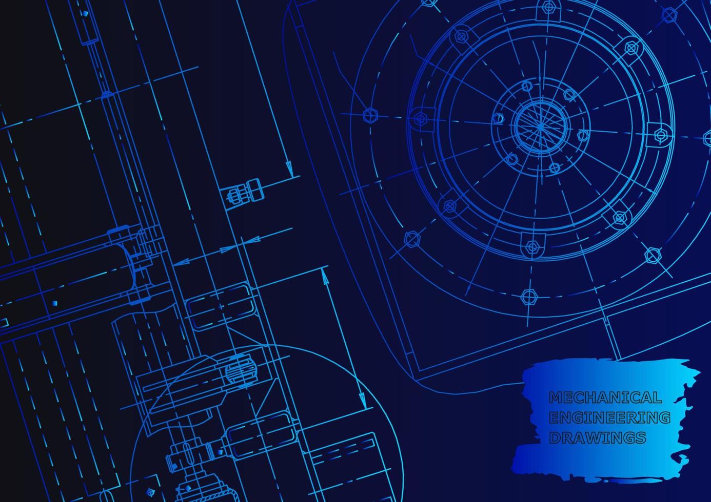 Mechanical instrument making. Technical abstract background vector