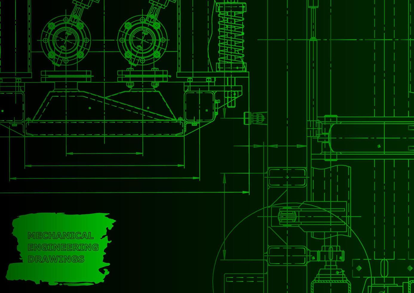 industria de construcción de maquinaria. sistemas de diseño asistido por computadora vector