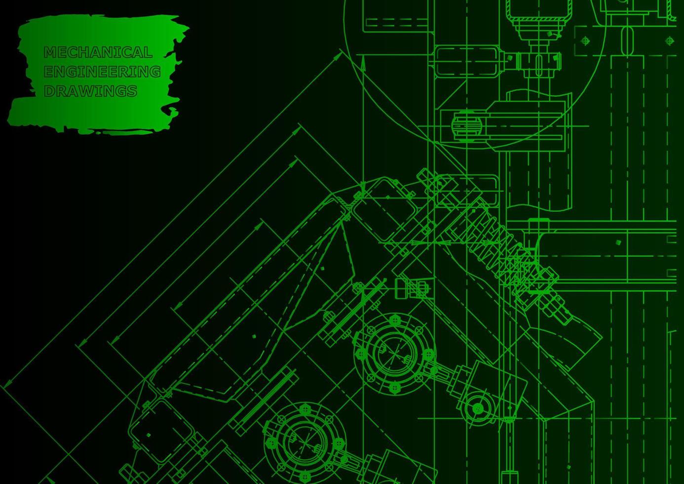 Machine-building industry. Computer aided design systems vector