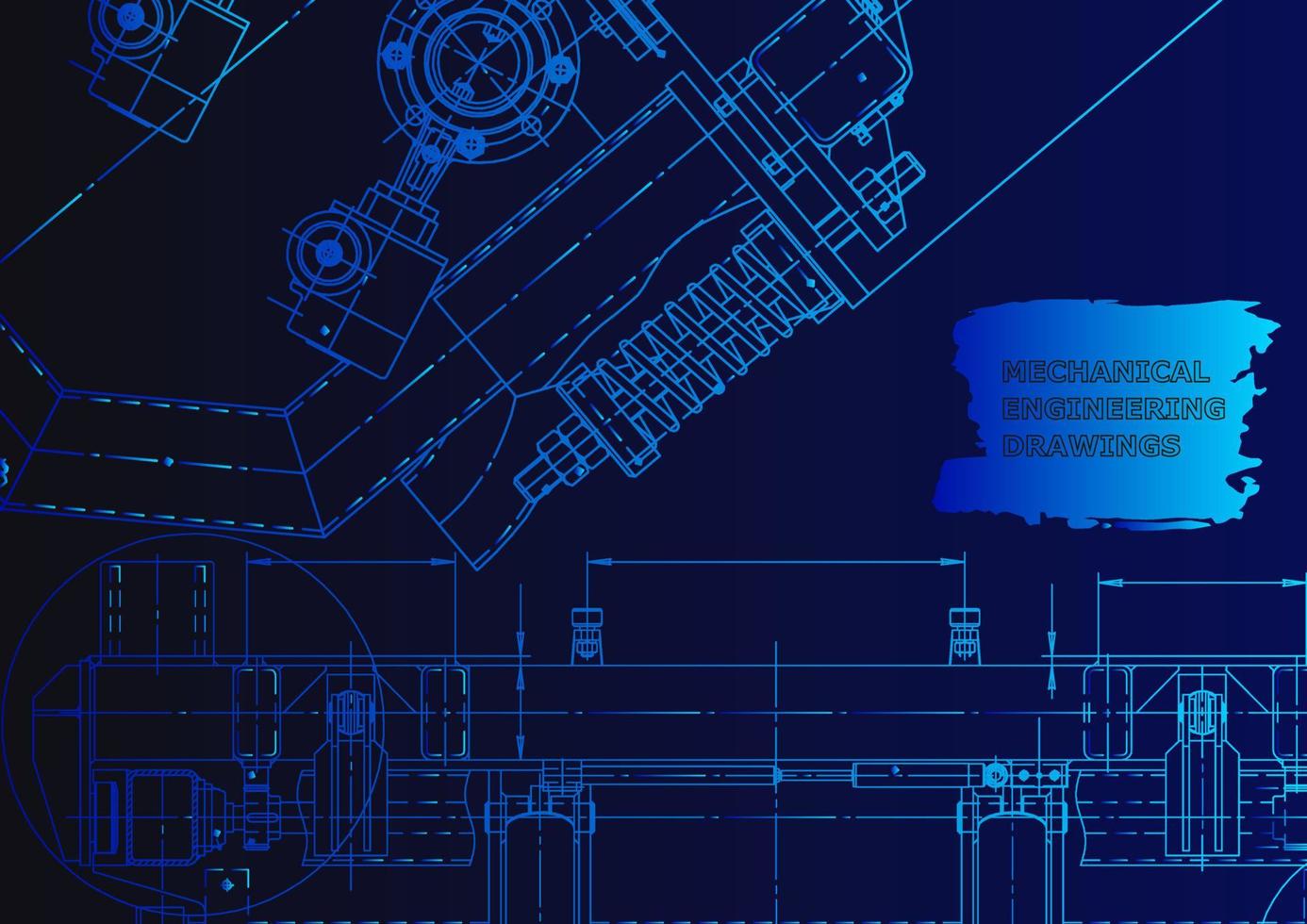 portada, volante, pancarta. ilustración de ingeniería vectorial vector