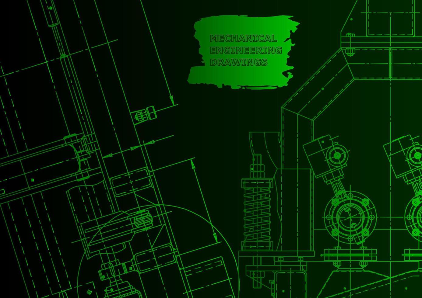 Mechanical instrument making. Technical abstract background vector