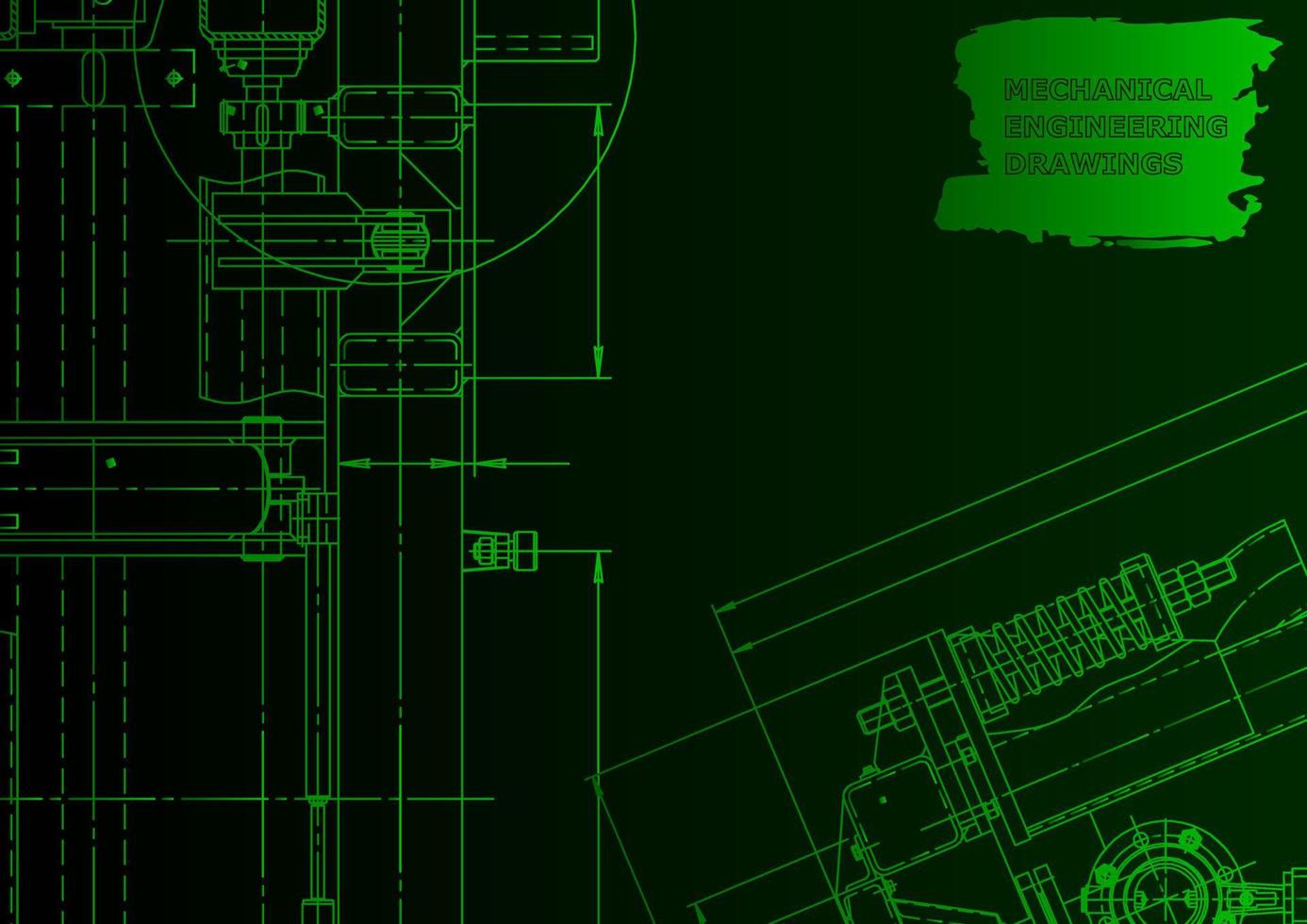 Machine-building industry. Computer aided design systems vector