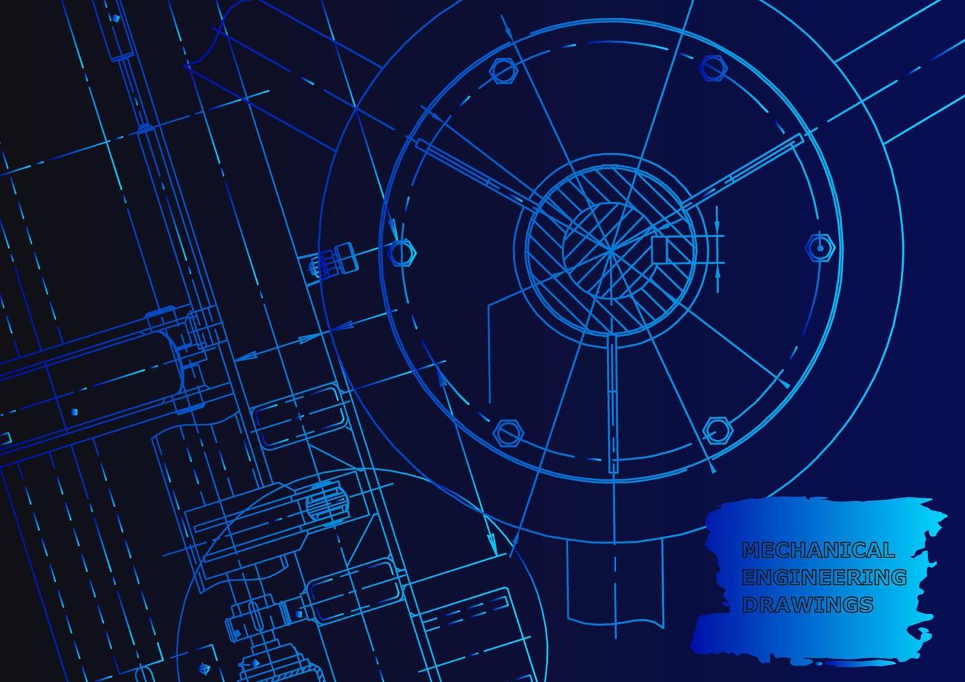 Computer aided design systems. Technical illustrations, background vector