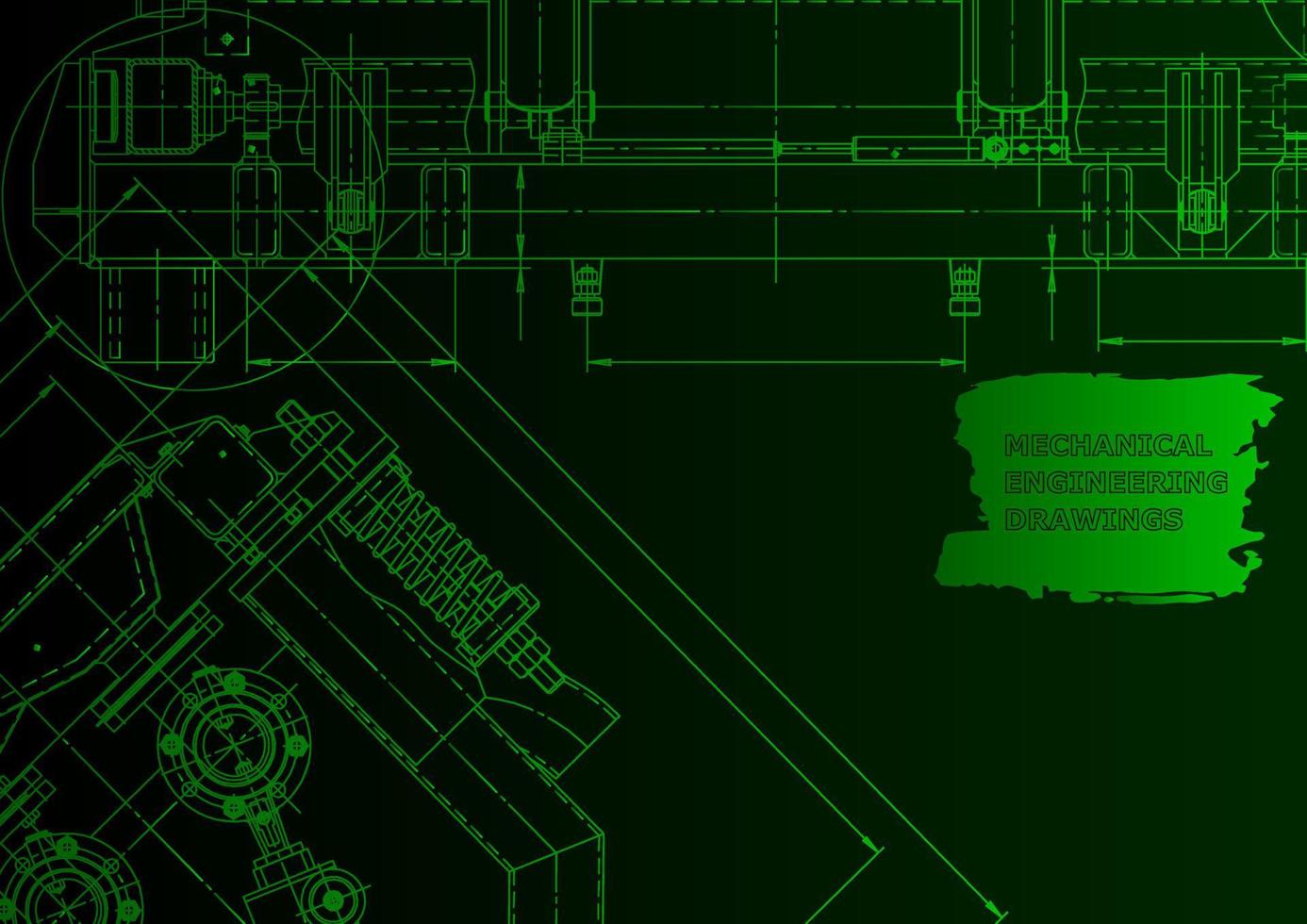 Computer aided design systems. Technical illustrations, background vector