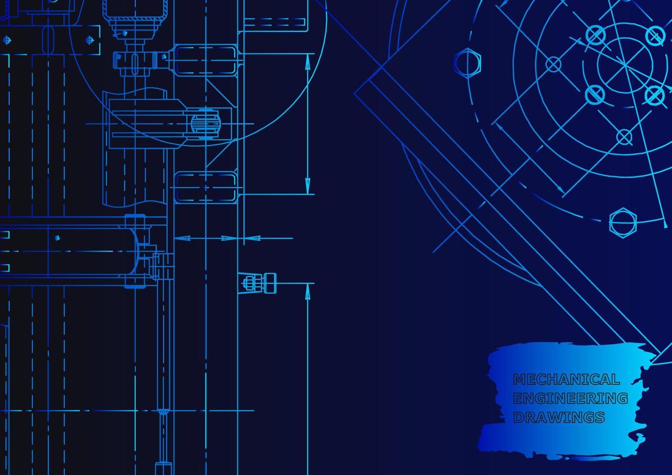 Mechanical instrument making. Technical abstract background vector