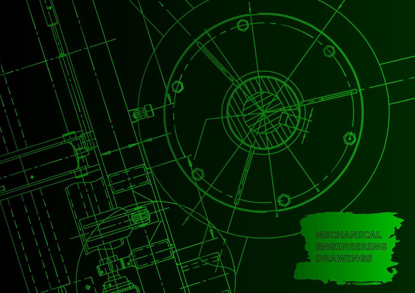Mechanical instrument making. Technical abstract background vector