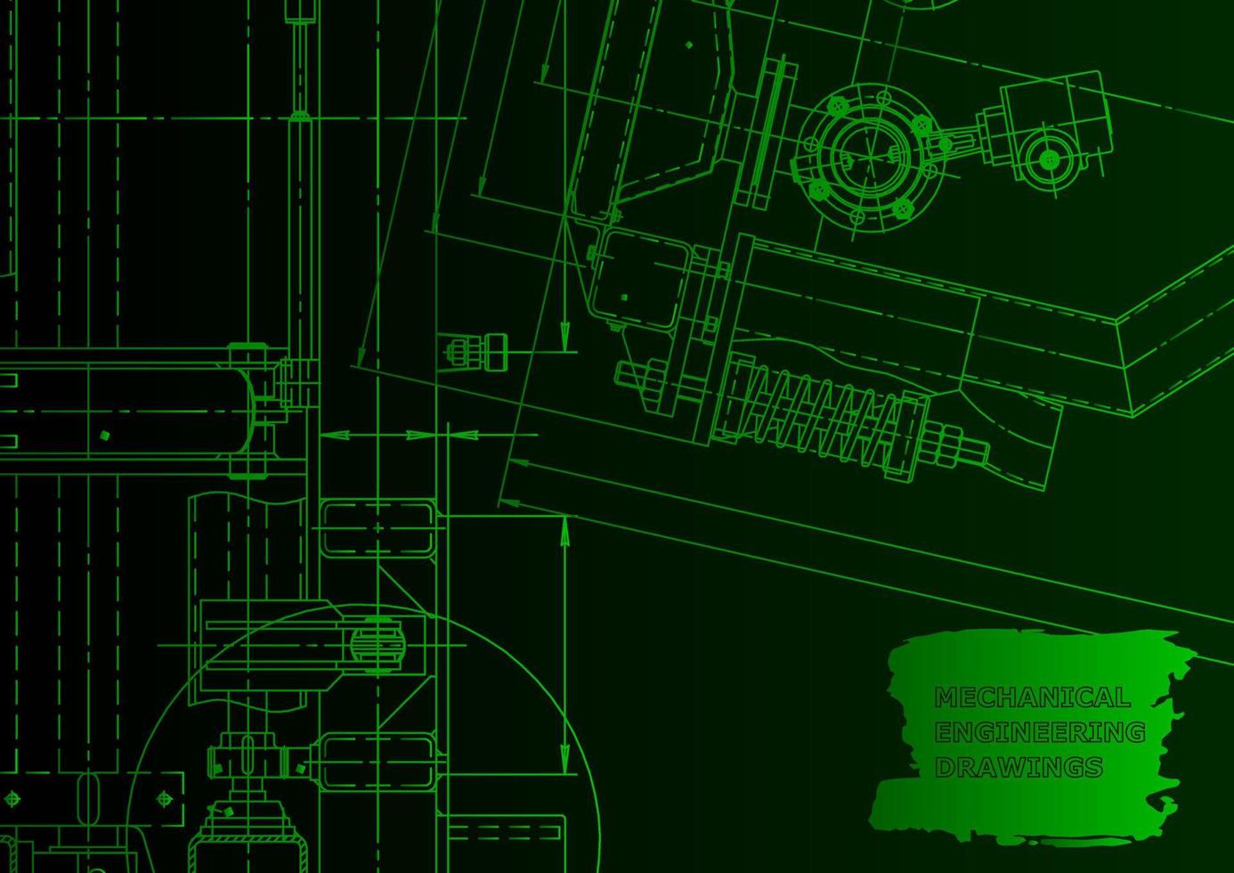 Computer aided design systems. Technical illustrations, background vector