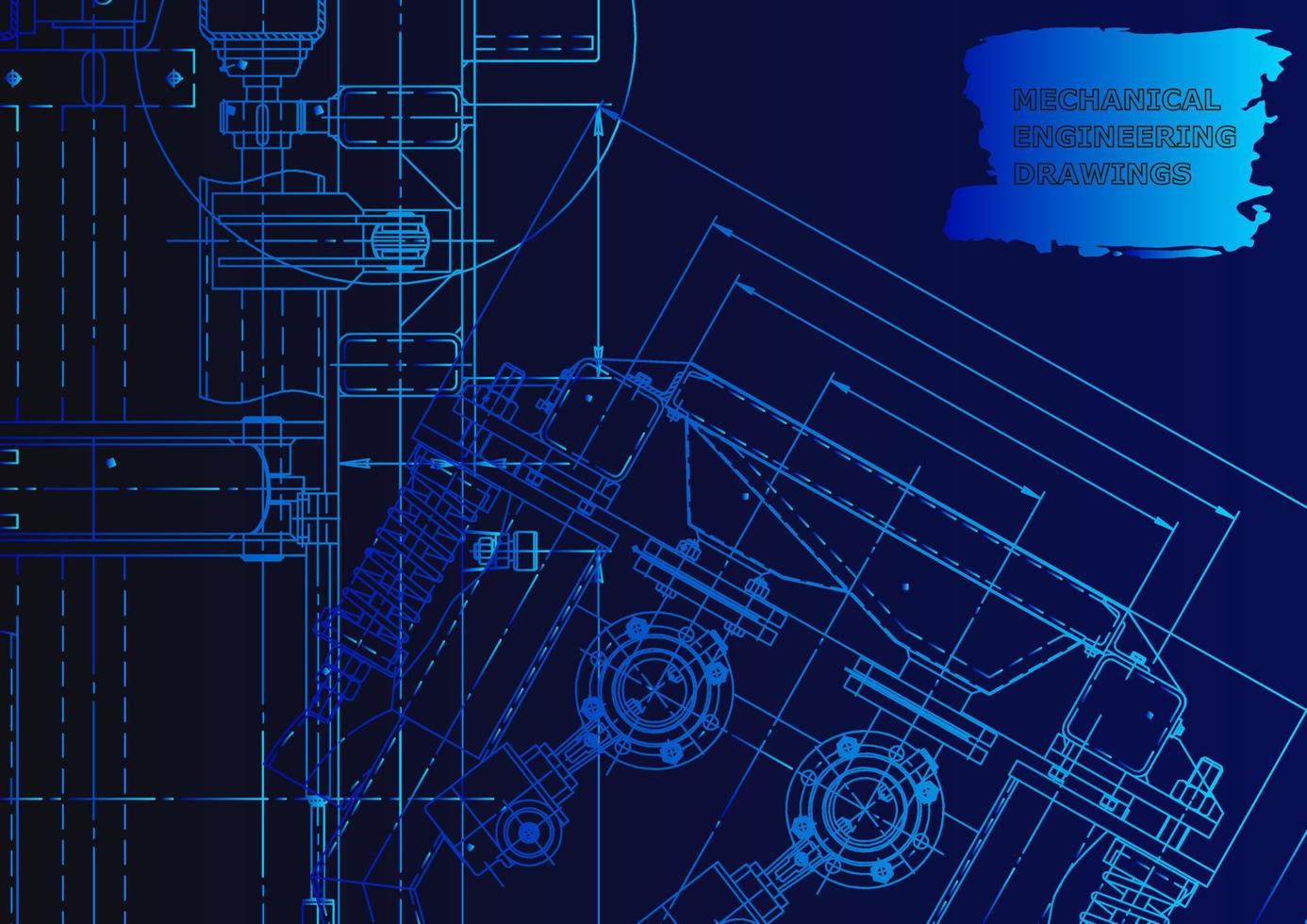 Machine-building industry. Computer aided design systems vector