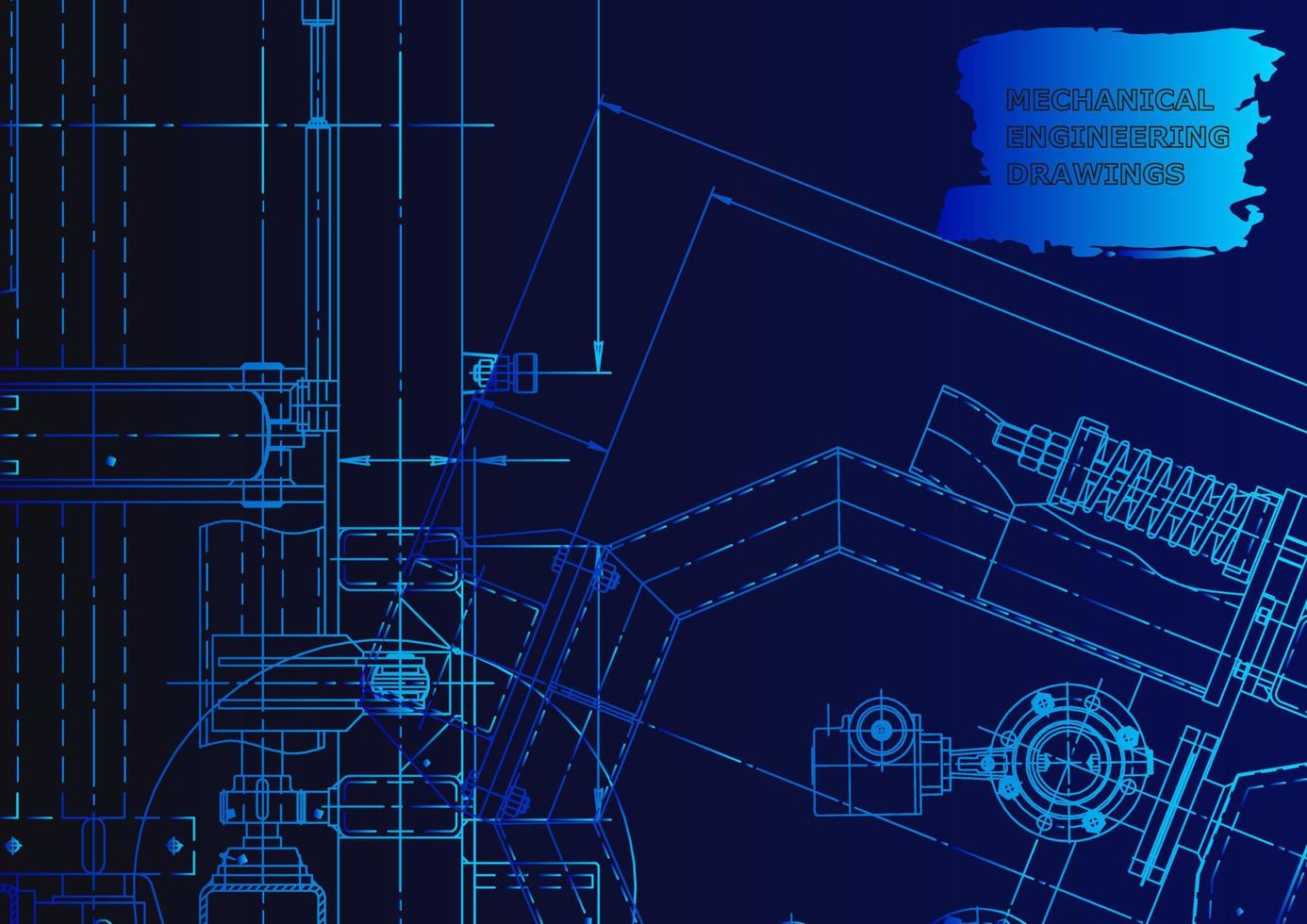 Computer aided design systems. Technical illustrations, background vector