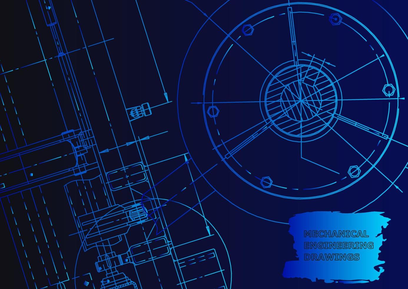 Mechanical instrument making. Technical abstract background vector