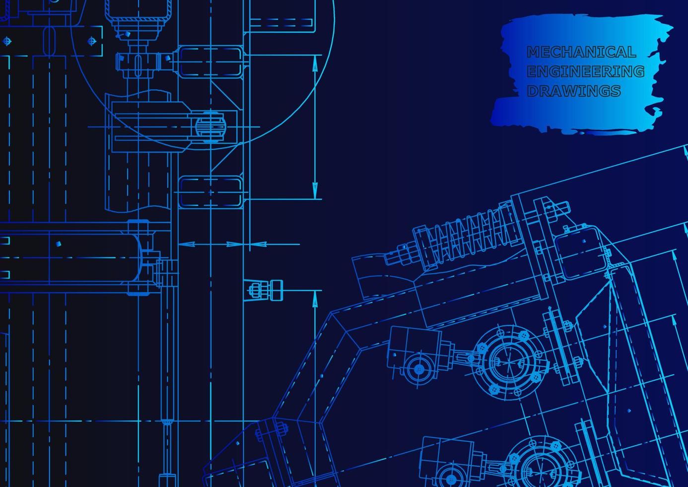 Machine-building industry. Computer aided design systems vector