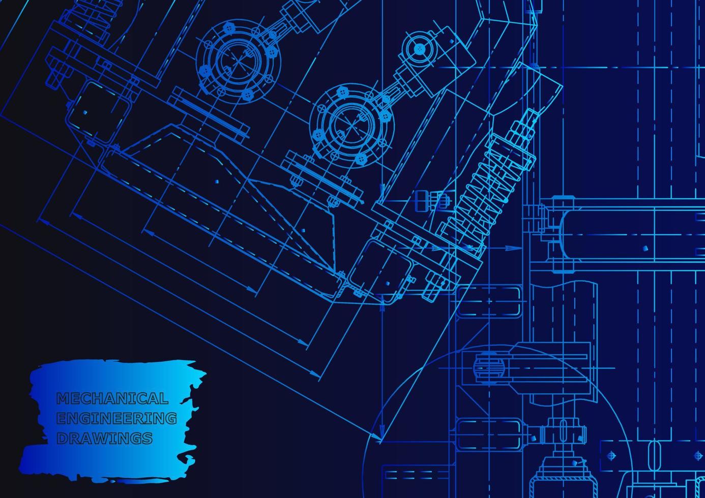 Machine-building industry. Computer aided design systems vector