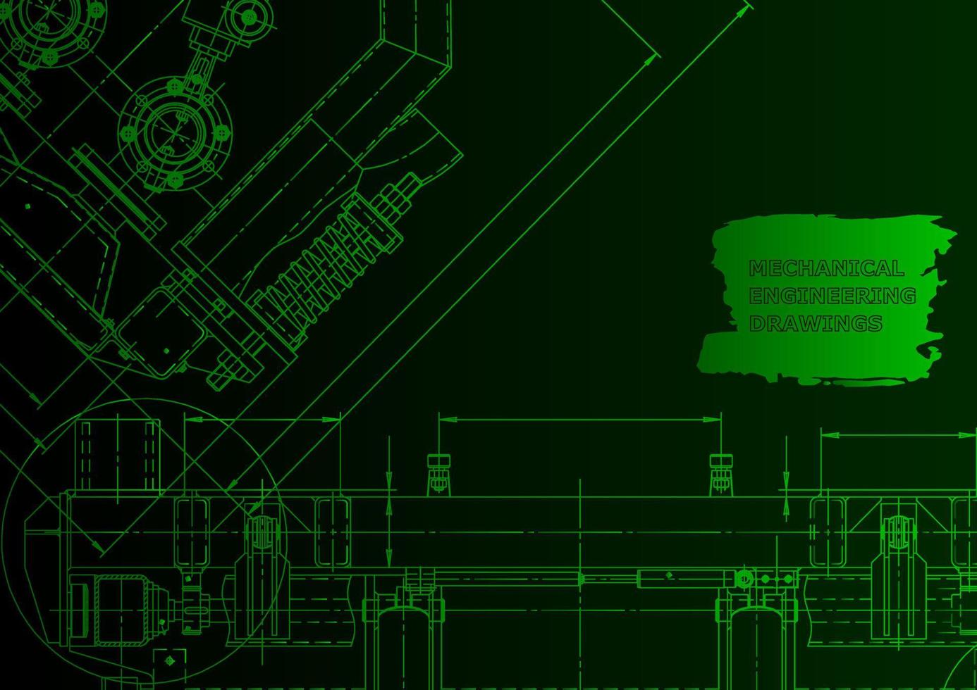 Cover, flyer, banner. Vector engineering illustration