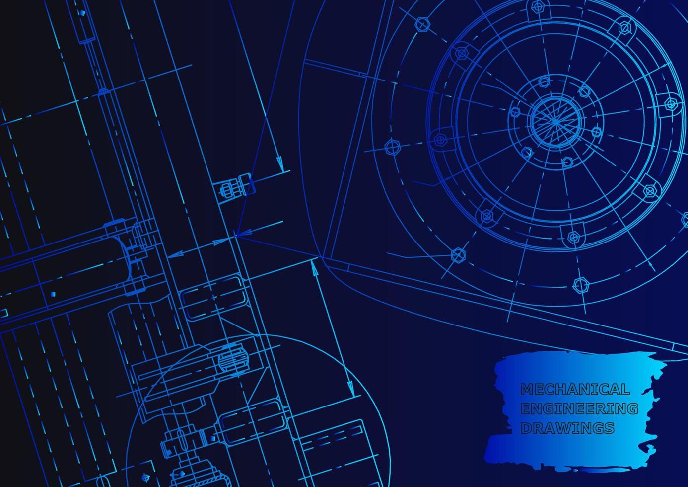 Mechanical instrument making. Technical abstract background vector