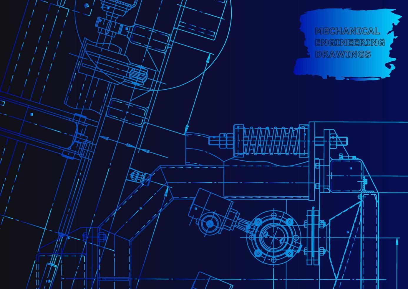 Computer aided design systems. Technical illustrations, background vector