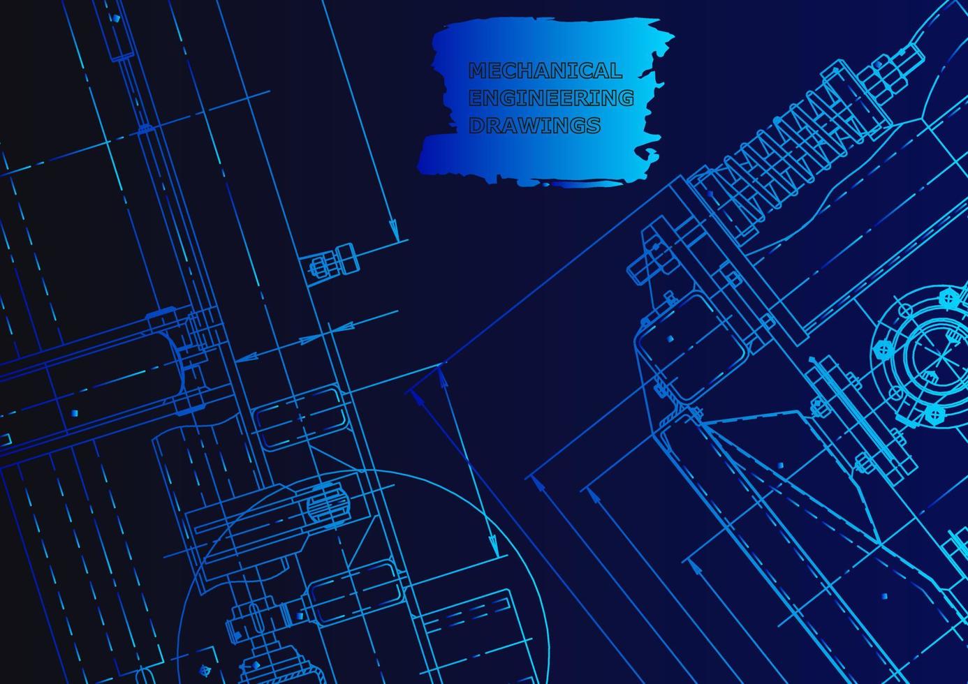 Mechanical instrument making. Technical abstract background vector