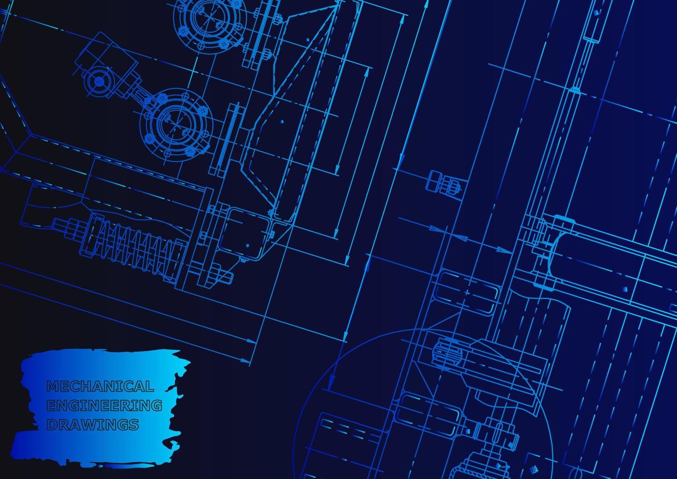 Computer aided design systems. Technical illustrations, background vector