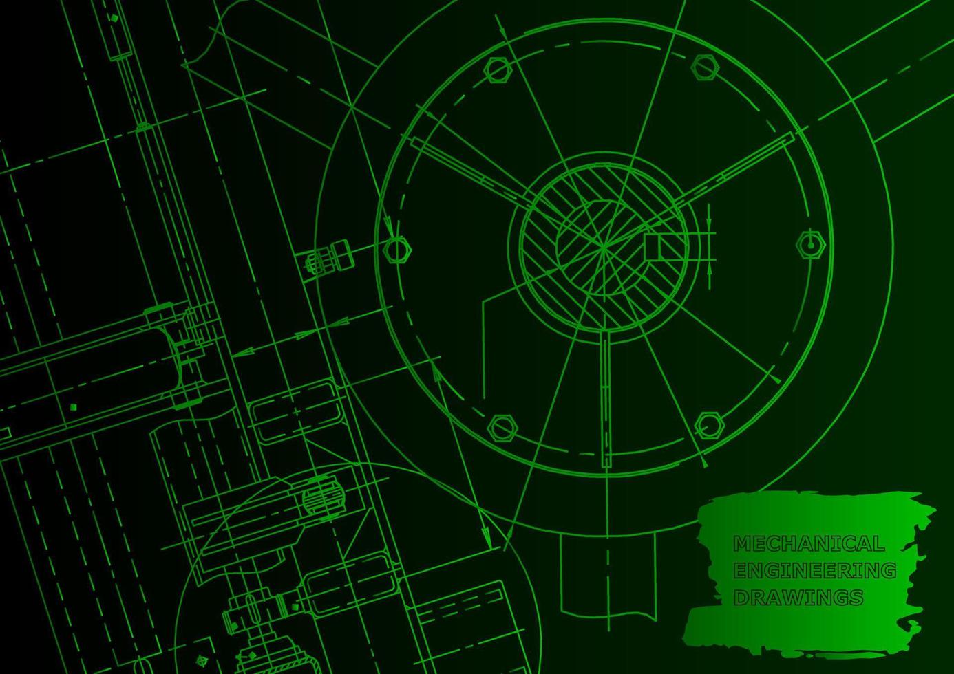 Computer aided design systems. Technical illustrations, background vector