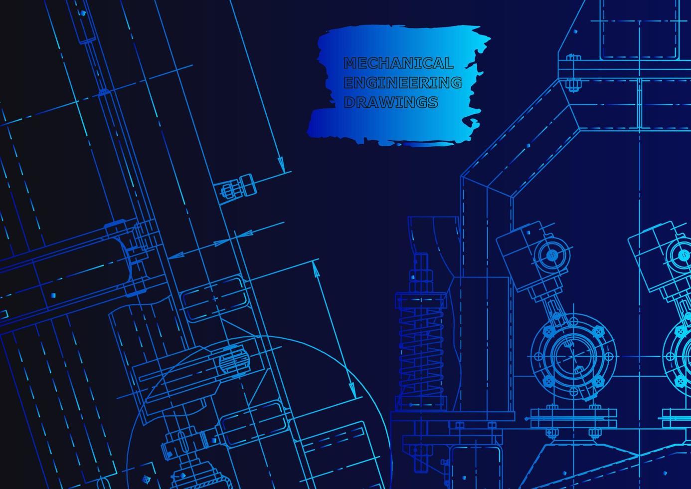 Mechanical instrument making. Technical abstract background vector