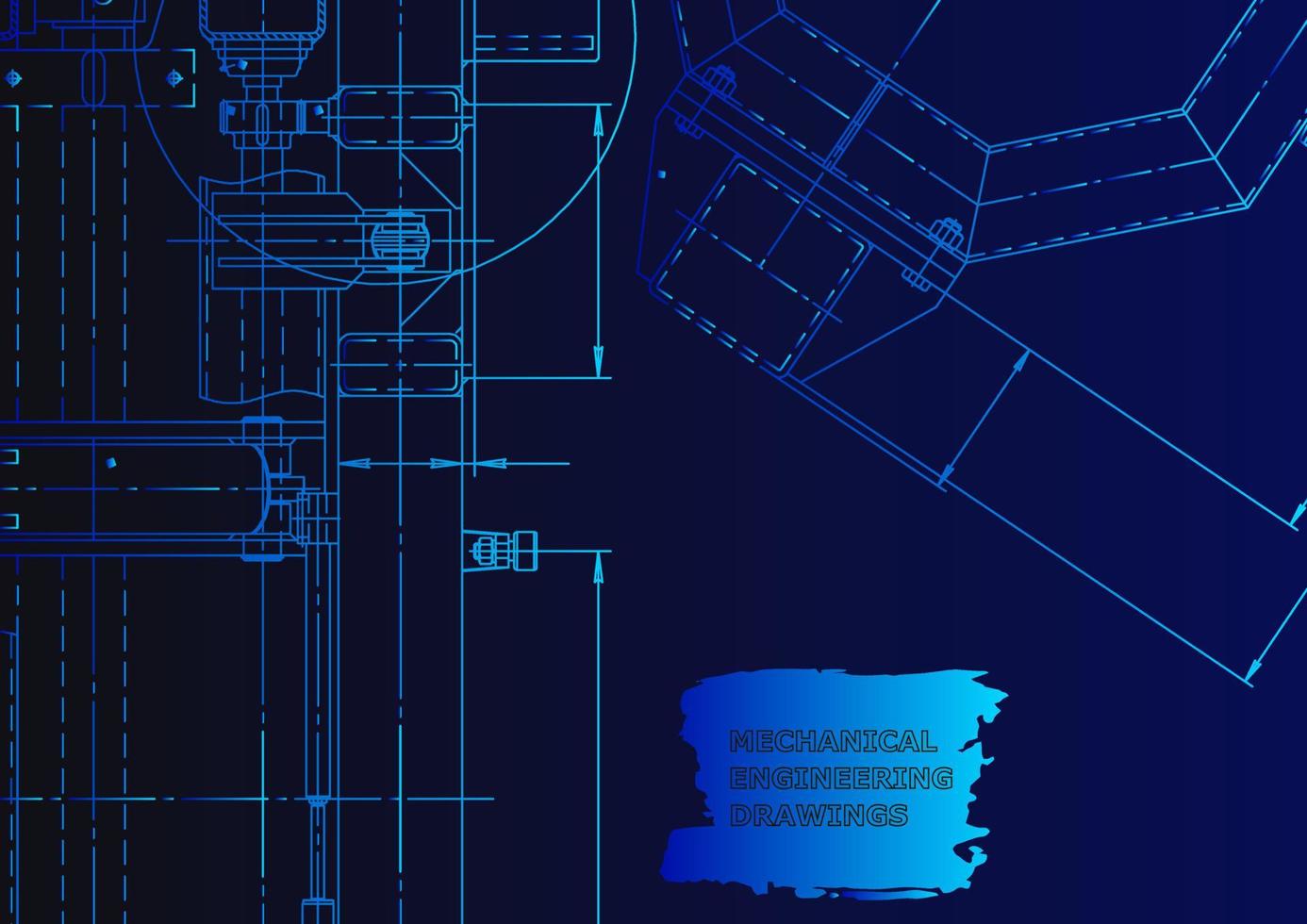 Mechanical instrument making. Technical abstract background vector