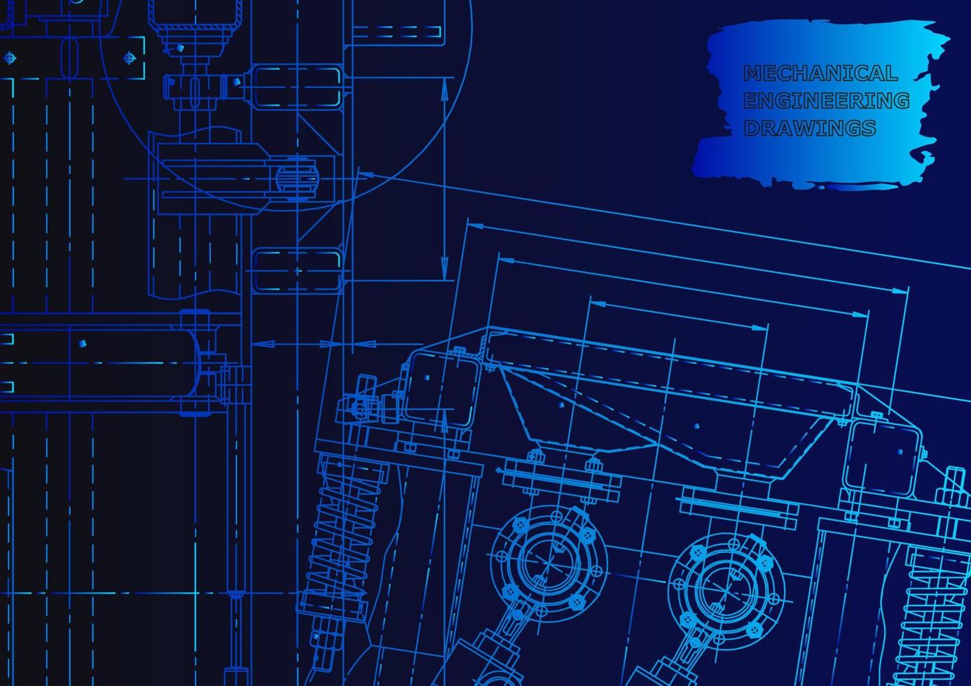 Machine-building industry. Computer aided design systems vector