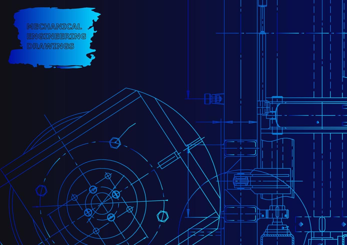 Mechanical instrument making. Technical abstract background vector