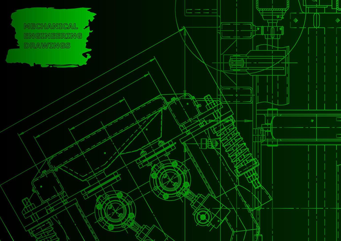industria de construcción de maquinaria. sistemas de diseño asistido por computadora vector